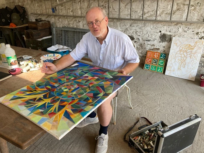 Christophe de Callataÿ in the studio